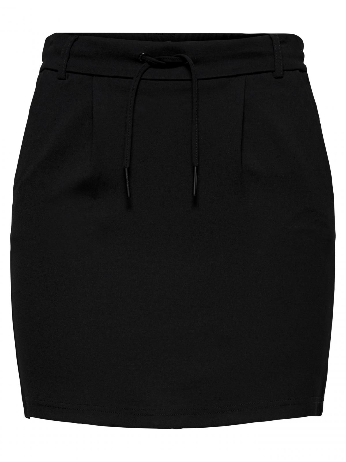 온리 베이직 드로스트링 미니 스커트 15132895_2161 BLACK / BLACK - 상세 이미지 3