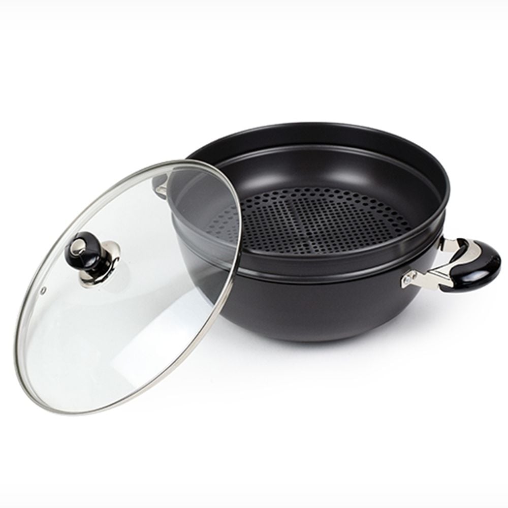 찜냄비 전골 요리솥 알루미늄 업소용 경질 찜솥 28cm - 메인 이미지