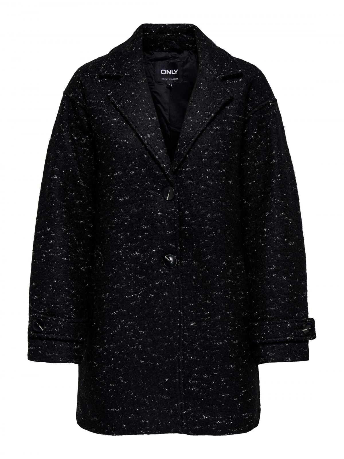 온리 테크니컬 하이넥 롱 코트 15321880_2161_1106995 BLACK / BLACK - 상세 이미지 3