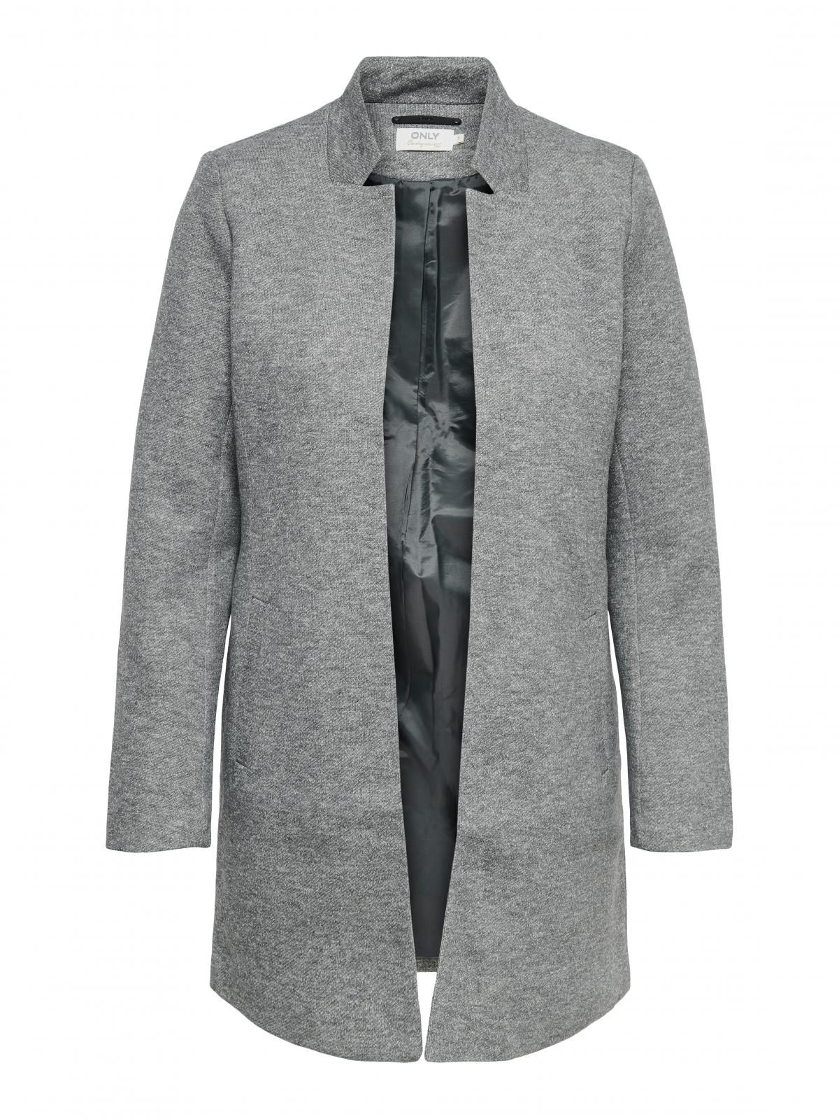 온리 슬림핏 스프레드카라 오픈 블레이저 15149366_2381 GREY / LIGHT GREY MELANGE - 상세 이미지 4