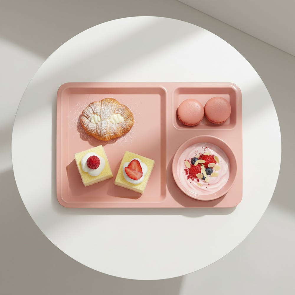 국산 멜라민 브런치 식판