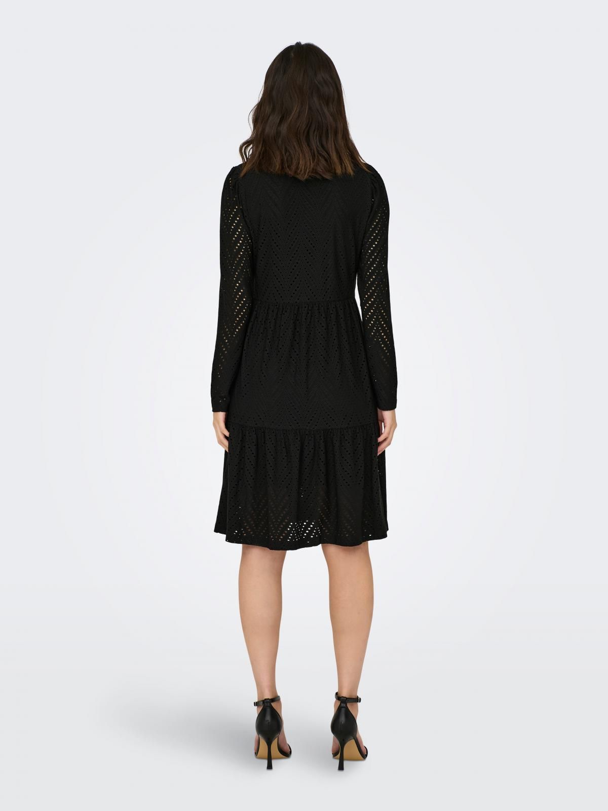 제이디와이 베이직 소프트 프릴 미니 원피스 15309887_2161 BLACK / BLACK - 상세 이미지 2