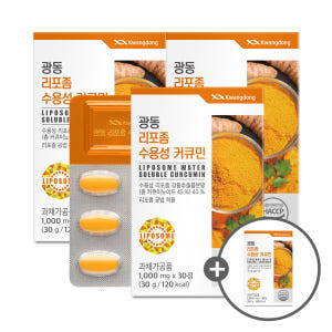 [3+1]광동 리포좀 수용성 커큐민 30정 3박스(3개월분)+본품 1박스 맛있게 먹은 솔직 후기 - 상품 이미지 1
