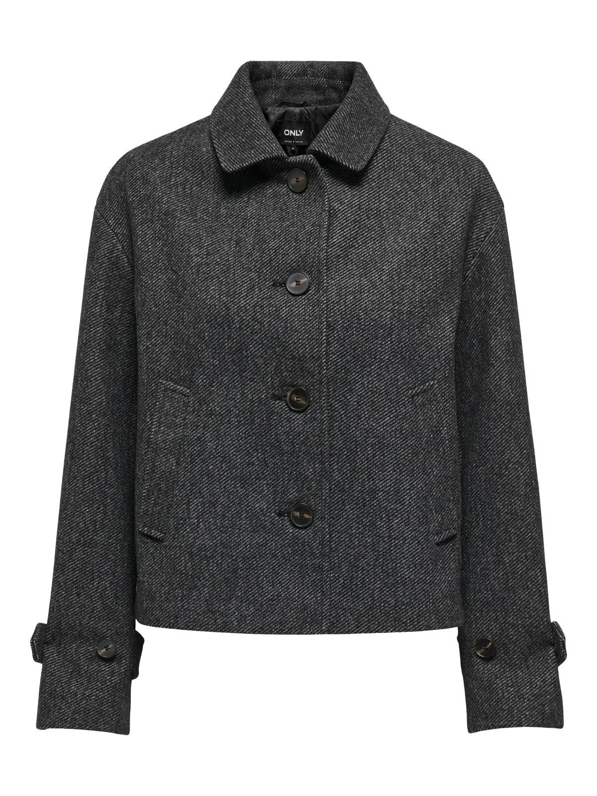 온리 테크니컬 다크그레이 크롭 재킷 15363039_2383 GREY / DARK GREY MELANGE - 상세 이미지 3