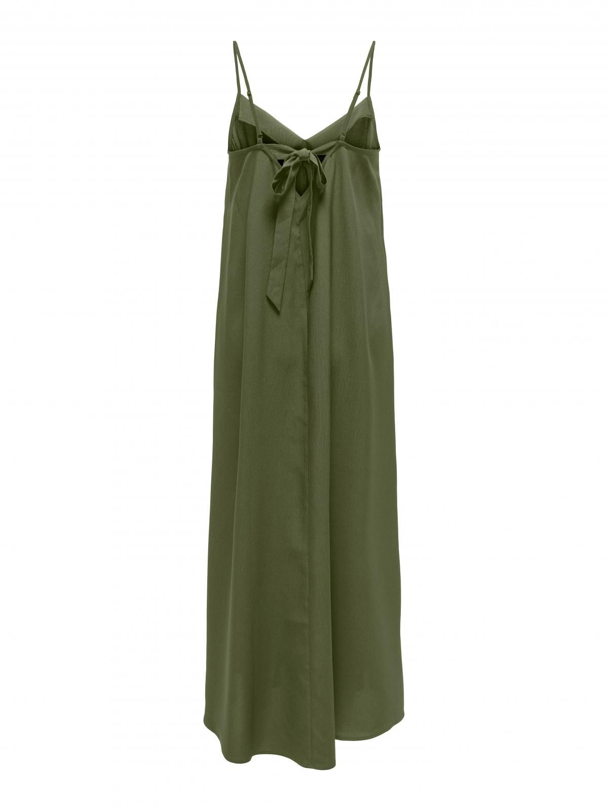 온리 브이넥 스트랩 롱 원피스 15347189_4263 GREEN / KALAMATA - 상세 이미지 4