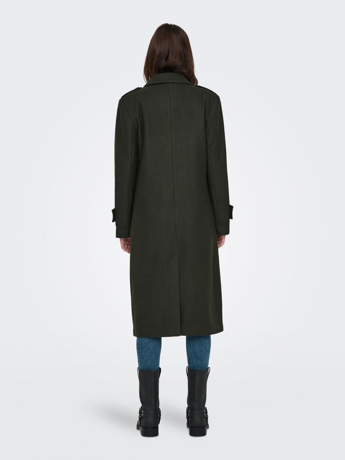 온리 테크니컬 더블브레스트 롱코트 15321912_4263_1107572 GREEN / KALAMATA - 상세 이미지 3