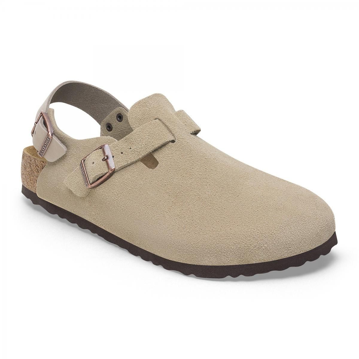 버켄스탁 프리미엄 스웨이드 스트랩 클로그 Tokio 1028287/1028323 TAUPE - 상세 이미지 2