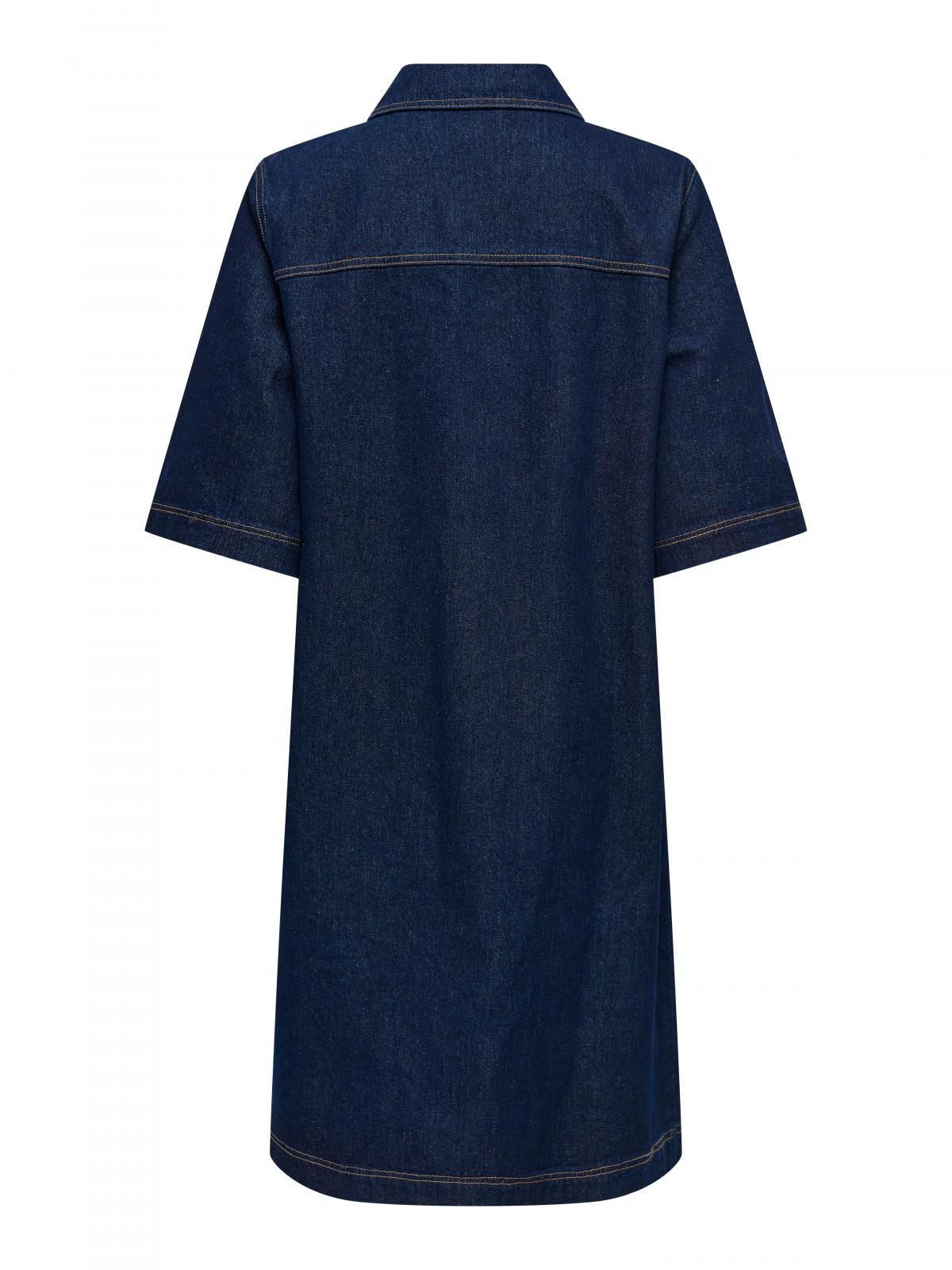 제이디와이 데님 미디 셔츠 원피스 15360639_2114 BLUE / DARK BLUE DENIM - 상세 이미지 4