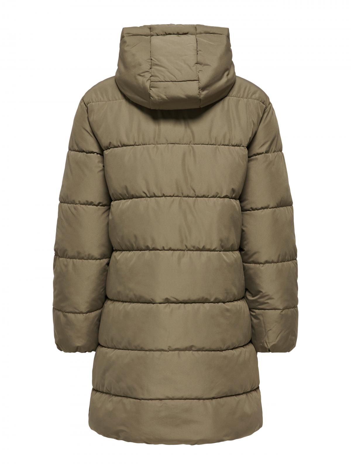 온리 테크니컬 후드 롱 패딩 코트 15359695_189 GREY / STONE GRAY - 상세 이미지 5