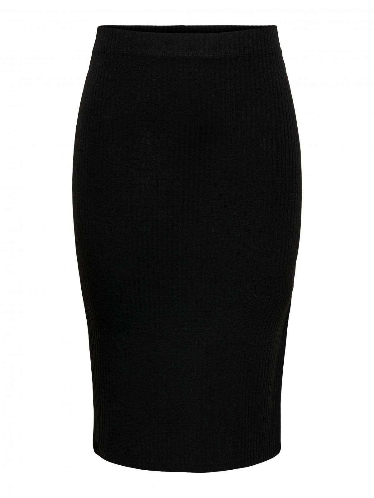 온리 베이직 미디 스커트 밴딩 블랙 15233600_2161 BLACK / BLACK - 상세 이미지 3