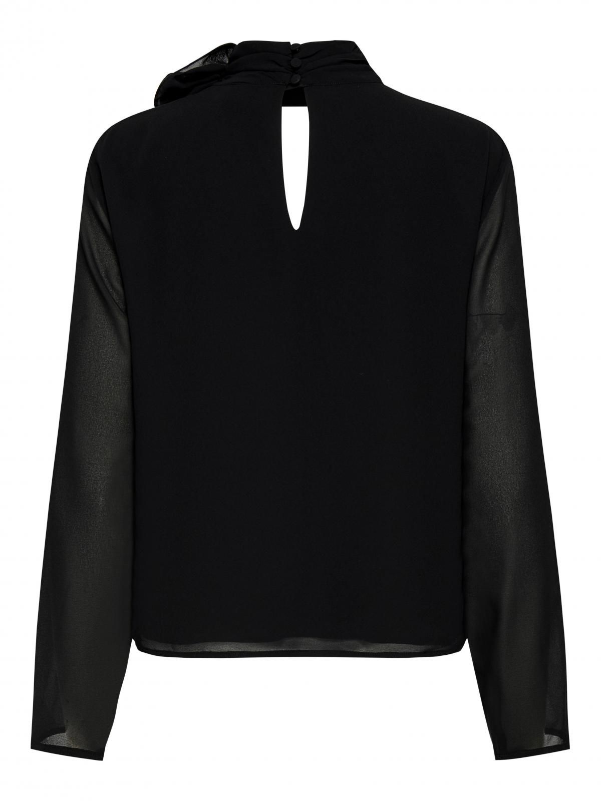 제이디와이 파티 하이넥 블랙 긴팔 블라우스 15361373_2161 BLACK / BLACK - 상세 이미지 4
