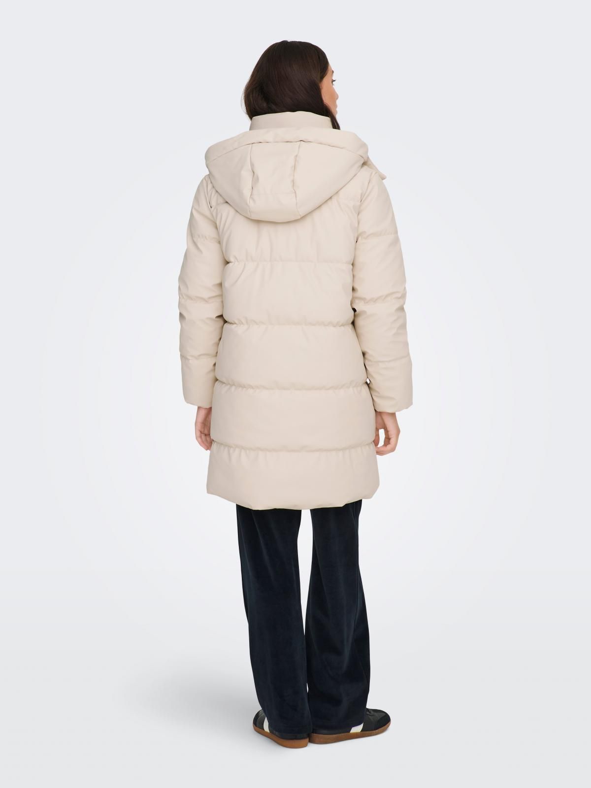 온리 테크니컬 하이넥 롱 패딩코트 15365797_115 BEIGE / PUMICE STONE - 상세 이미지 3