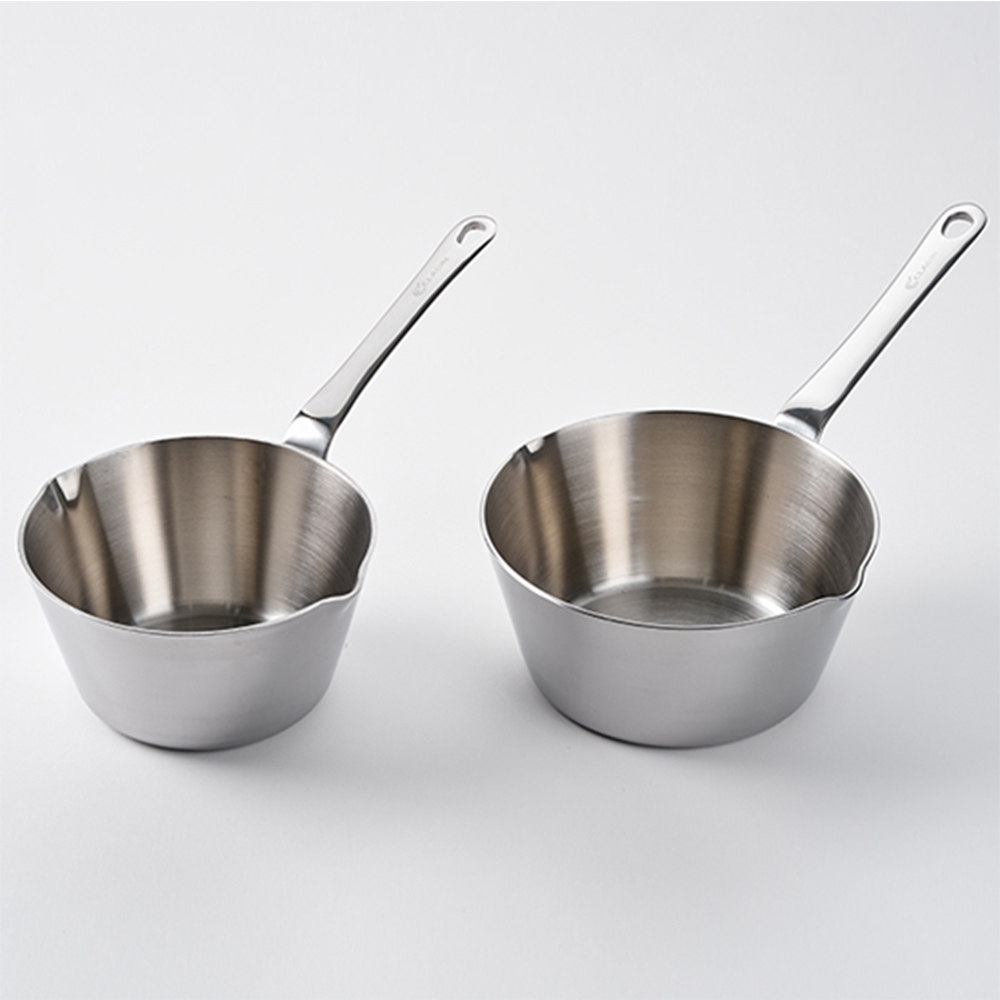 클래딘 인덕션 직화 IH 통3중 스텐 편수냄비 미니 밀크팬 16cm - 상세 이미지 2