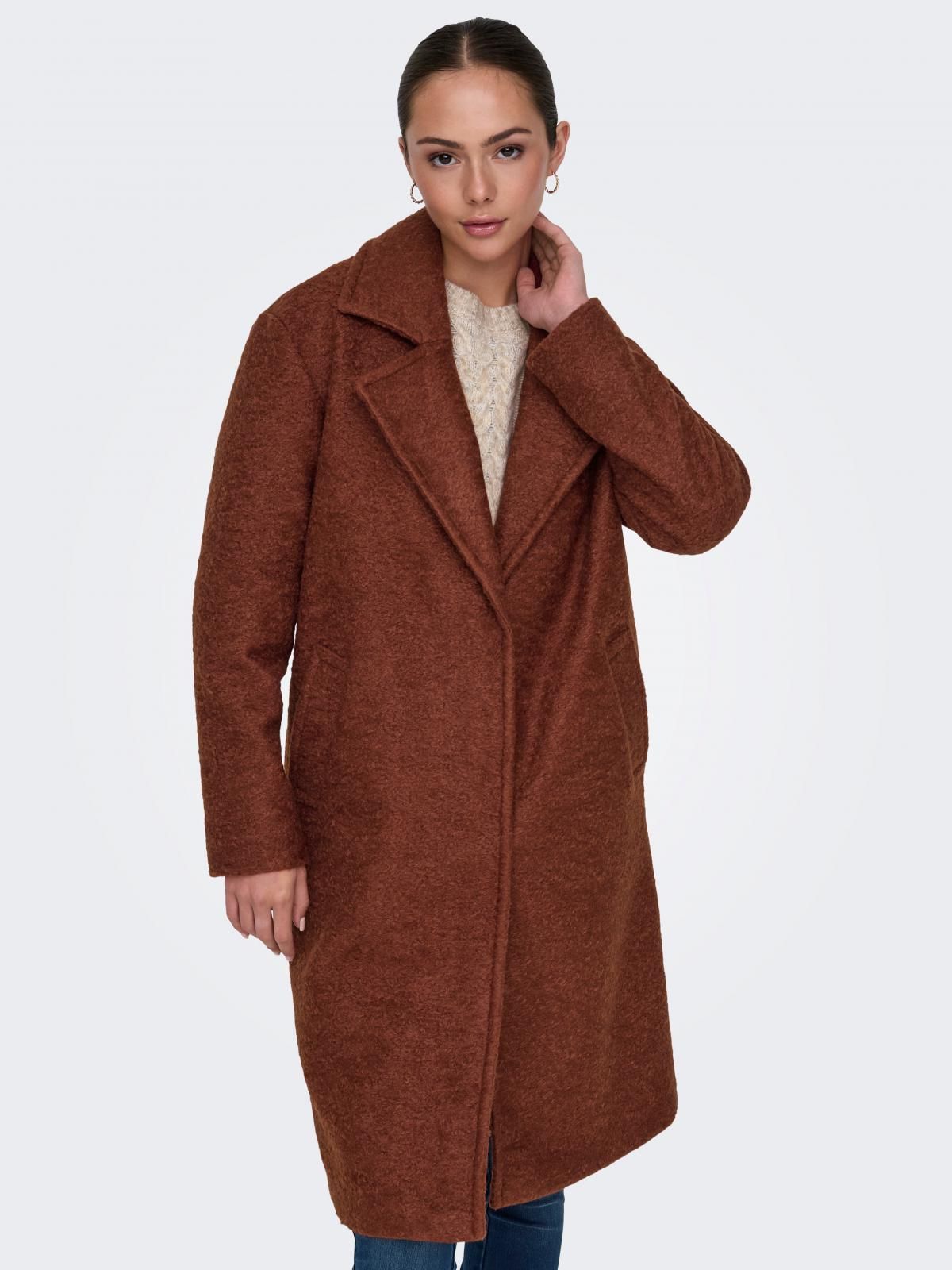 제이디와이 부클레 롱 코트 브라운 15328166_7203 RED / ROASTED RUSSET - 상품 이미지