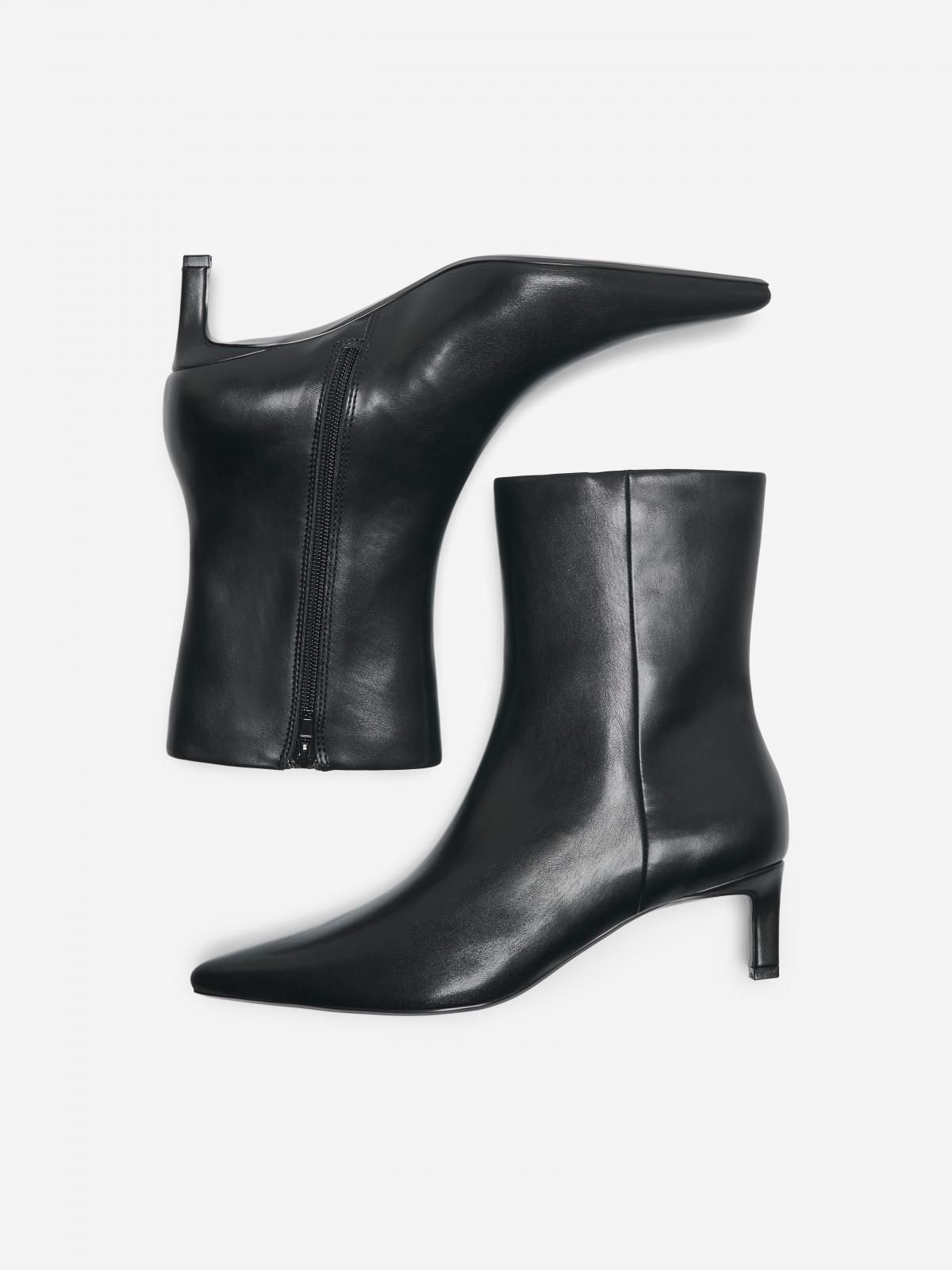 온리 베이직 앵클부츠 블랙 포인티 키튼힐 15356465_2161 BLACK / BLACK - 상세 이미지 3