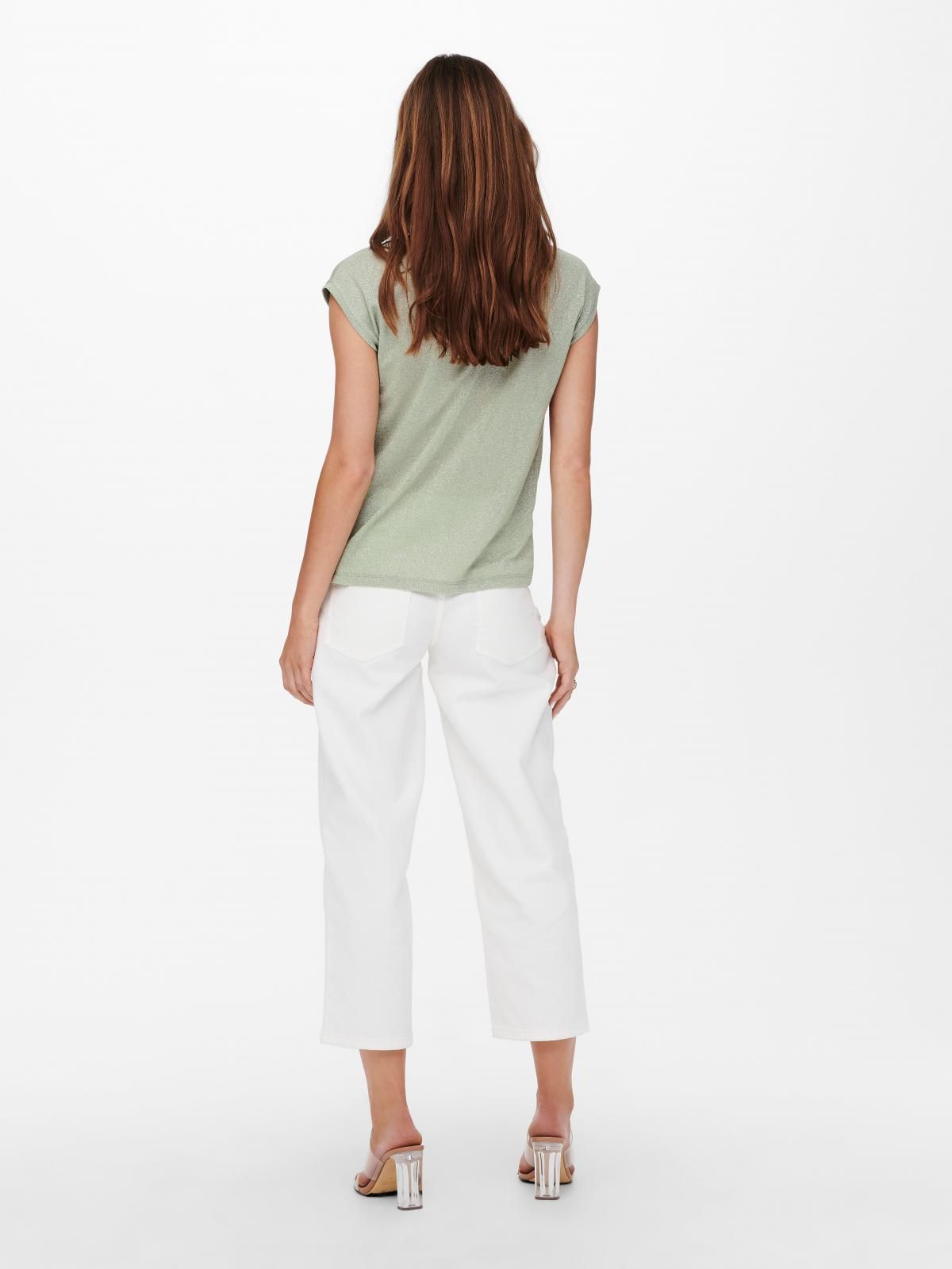온리 베이직 소프트 라운드넥 반팔 티셔츠 15136069_1661 GREY / DESERT SAGE - 상세 이미지 3