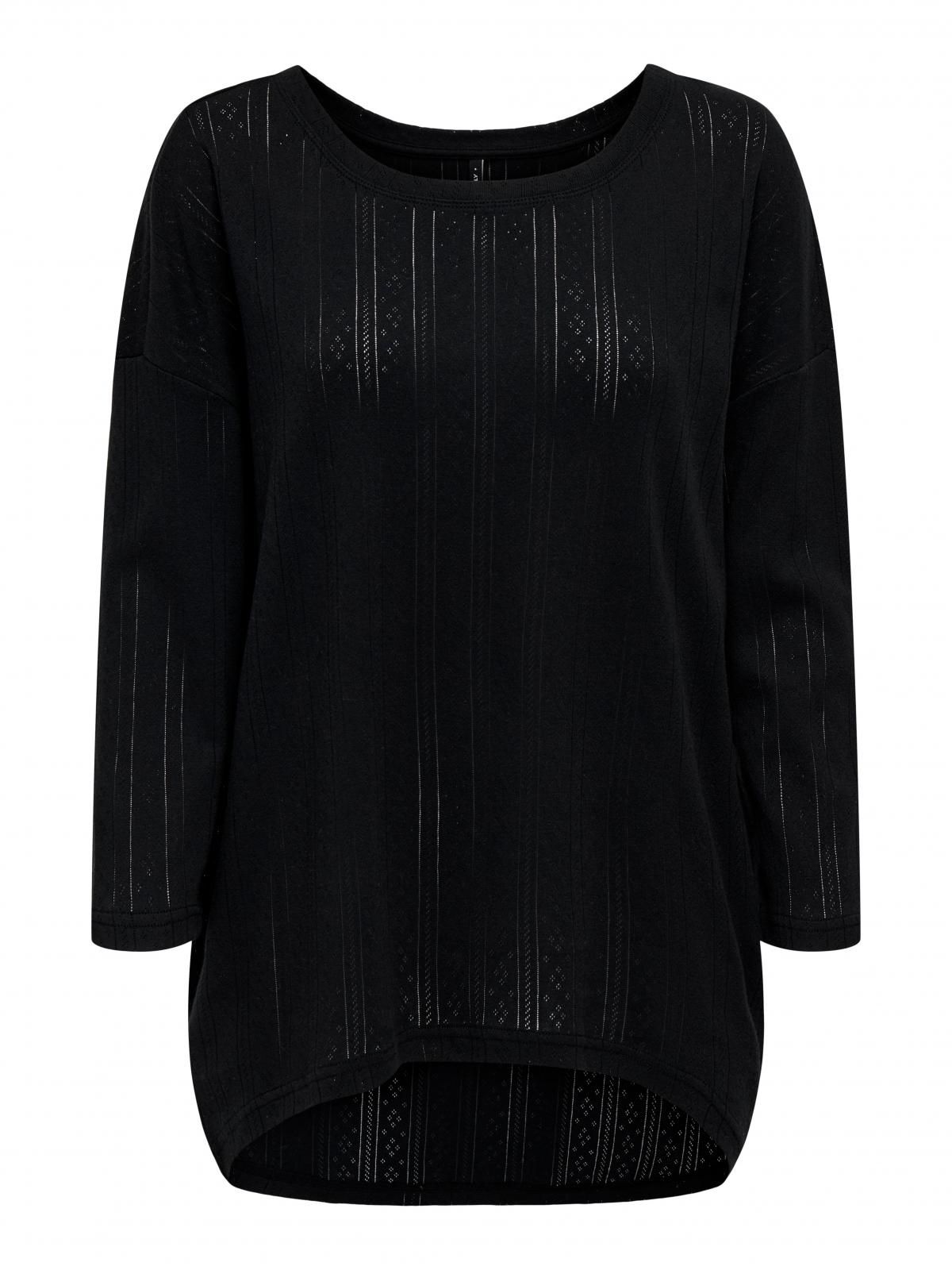 온리 베이직 소프트 저지 긴팔 티셔츠 15367602_2161 BLACK / BLACK - 상세 이미지 3