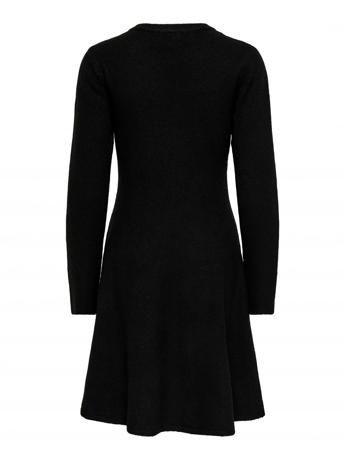 제이디와이 베이직 라운드넥 니트 미니 원피스 15366496_2161 BLACK / BLACK - 상세 이미지 4