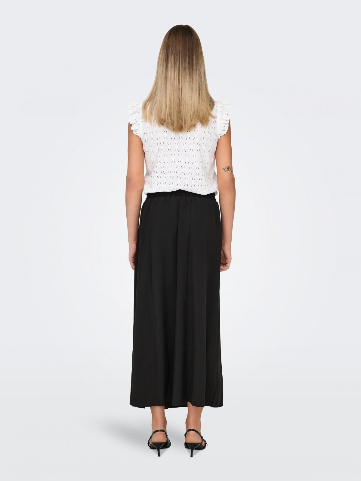 온리 벨트 포인트 롱 스커트 15335565_2161 BLACK / BLACK - 상세 이미지 2