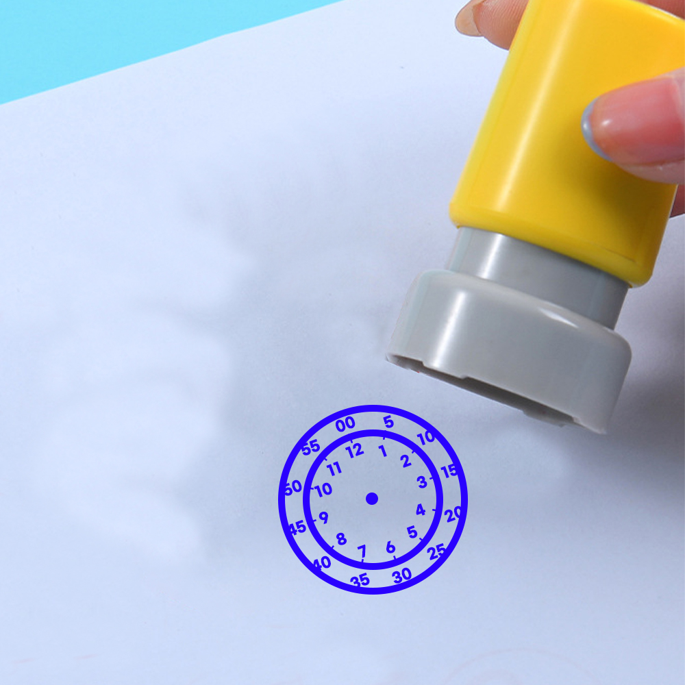 리빙드림 시계 스탬프 만년 도장 학원 참잘했어요 숙제 선생님 교사 학원 네임 다꾸 이미지 7