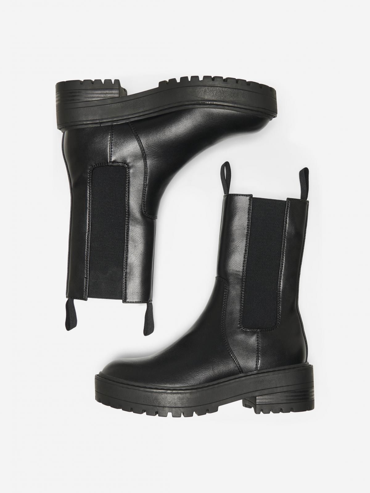 온리 라운드토 첼시 앵클부츠 15366476_2161 BLACK / BLACK - 상세 이미지 3