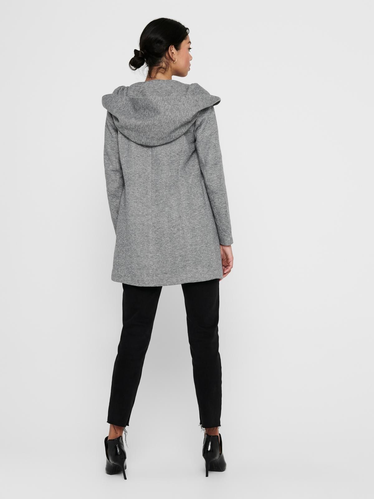 온리 테크니컬 후드 롱코트 15142911_2381 GREY / LIGHT GREY MELANGE - 상세 이미지 2