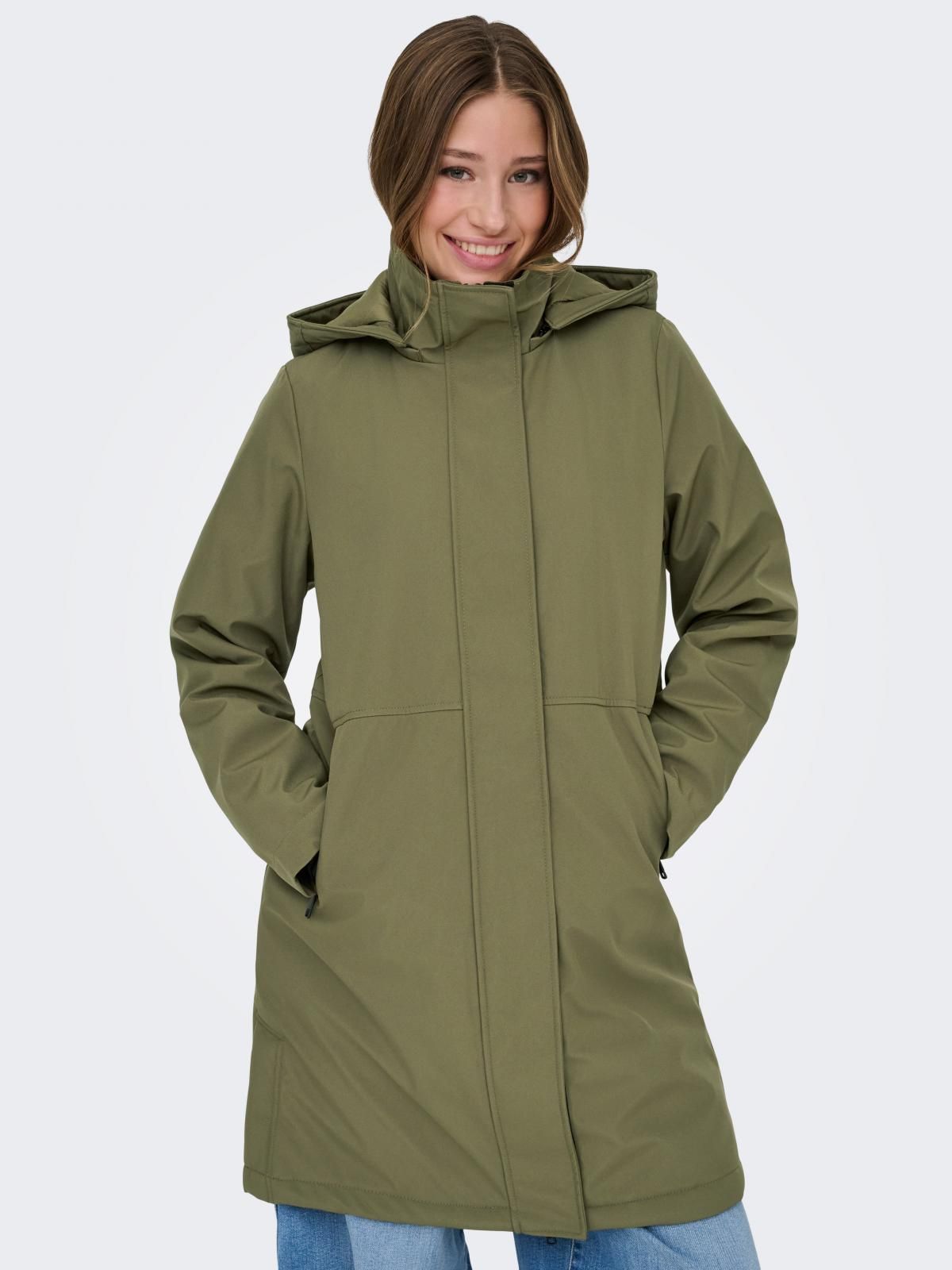 온리 테크니컬 후드 롱 파카 15363184_189 GREY / STONE GRAY - 상품 이미지