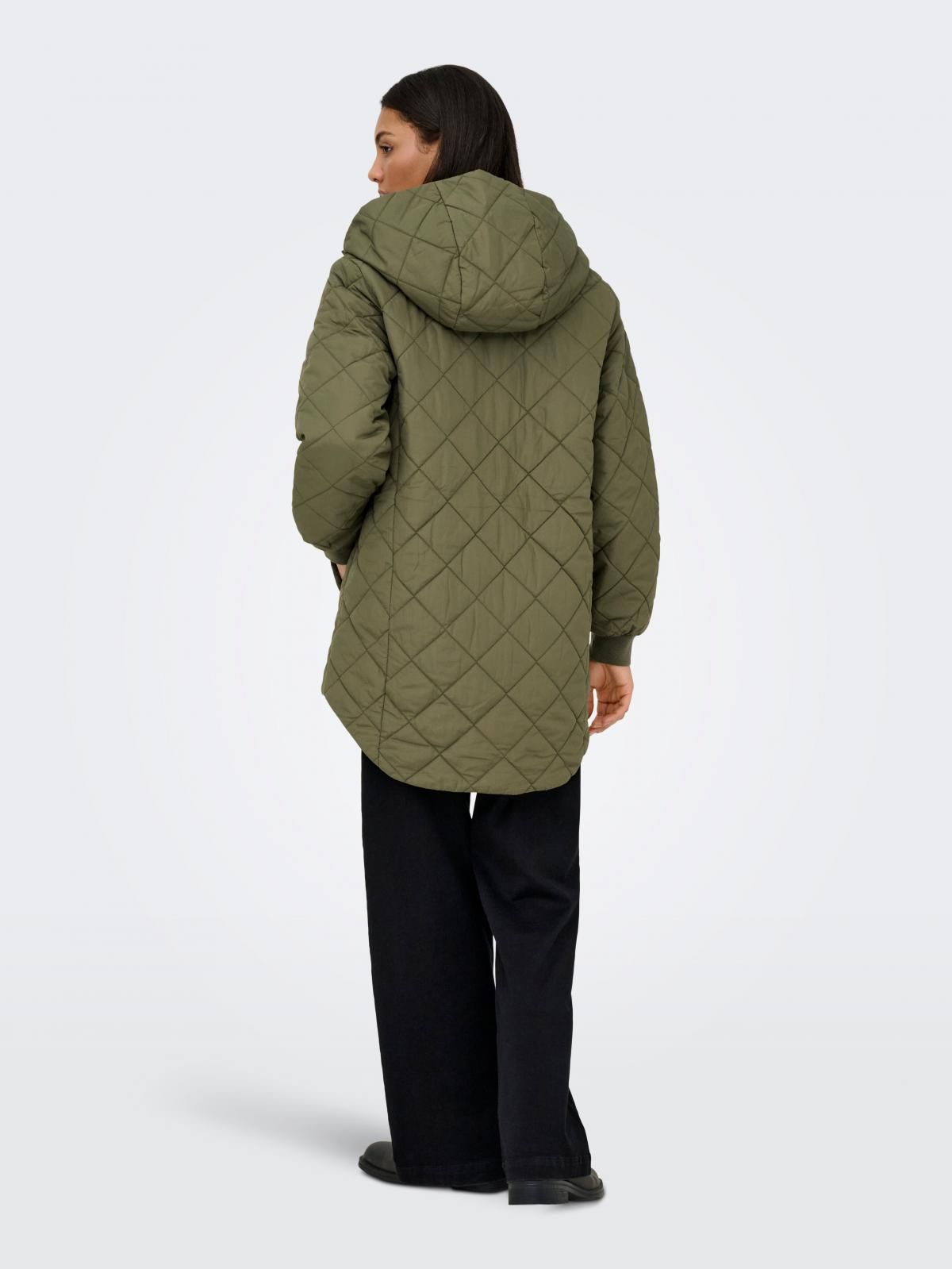 온리 테크니컬 퀼팅 후드 자켓 15371383_4263 GREEN / KALAMATA - 상세 이미지 2