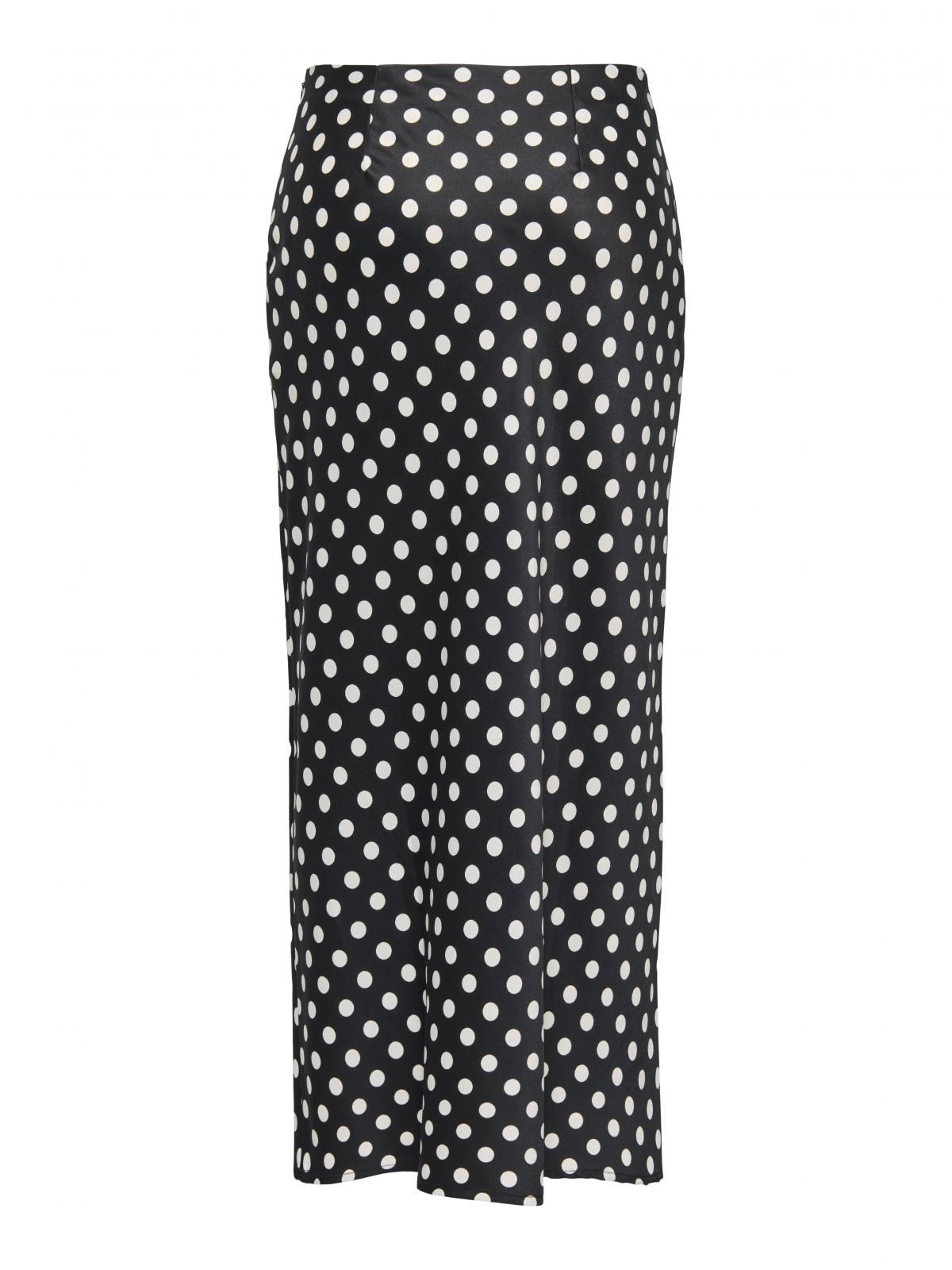 온리 도트 패턴 롱 스커트 15368305_2161_1252933 BLACK / BLACK - 상세 이미지 4