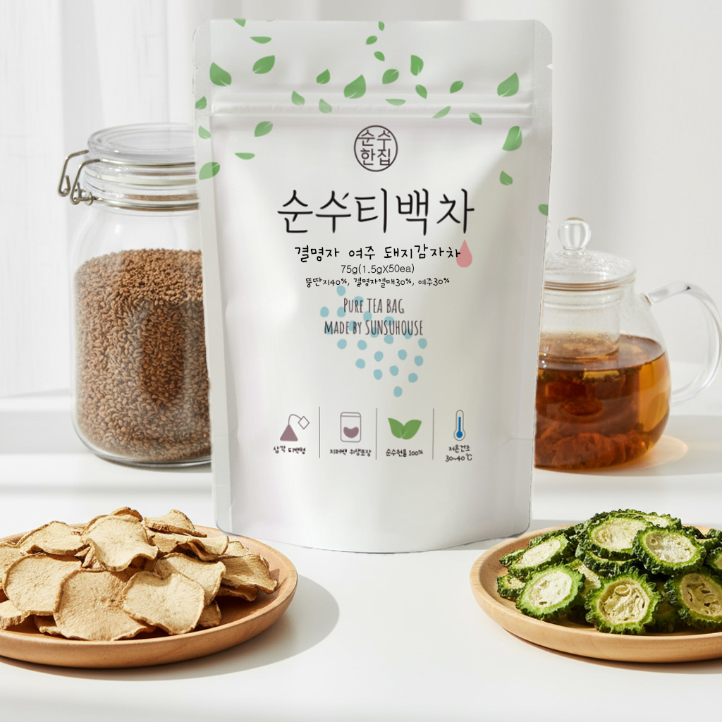 1+1 티백 50개입 돼지감자여주 결명자차 이미지 4