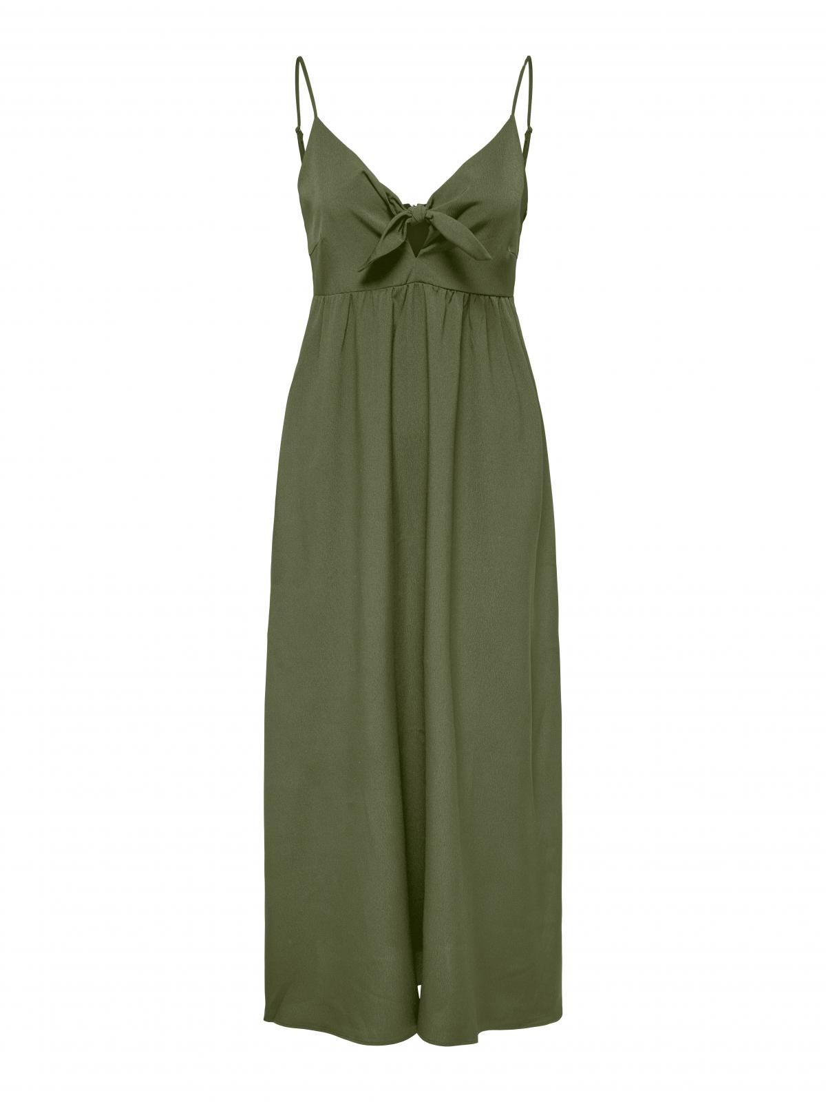 온리 스트랩 브이넥 스트랩 롱 원피스 15352895_4263 GREEN / KALAMATA - 상세 이미지 3