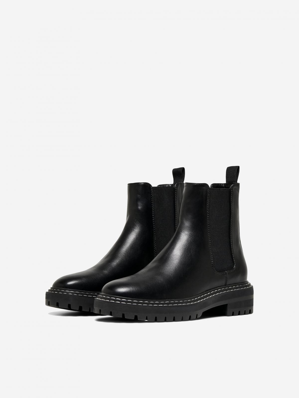 온리 트렌디 첼시 앵클 부츠 15238755_2161 BLACK / BLACK - 상세 이미지 5