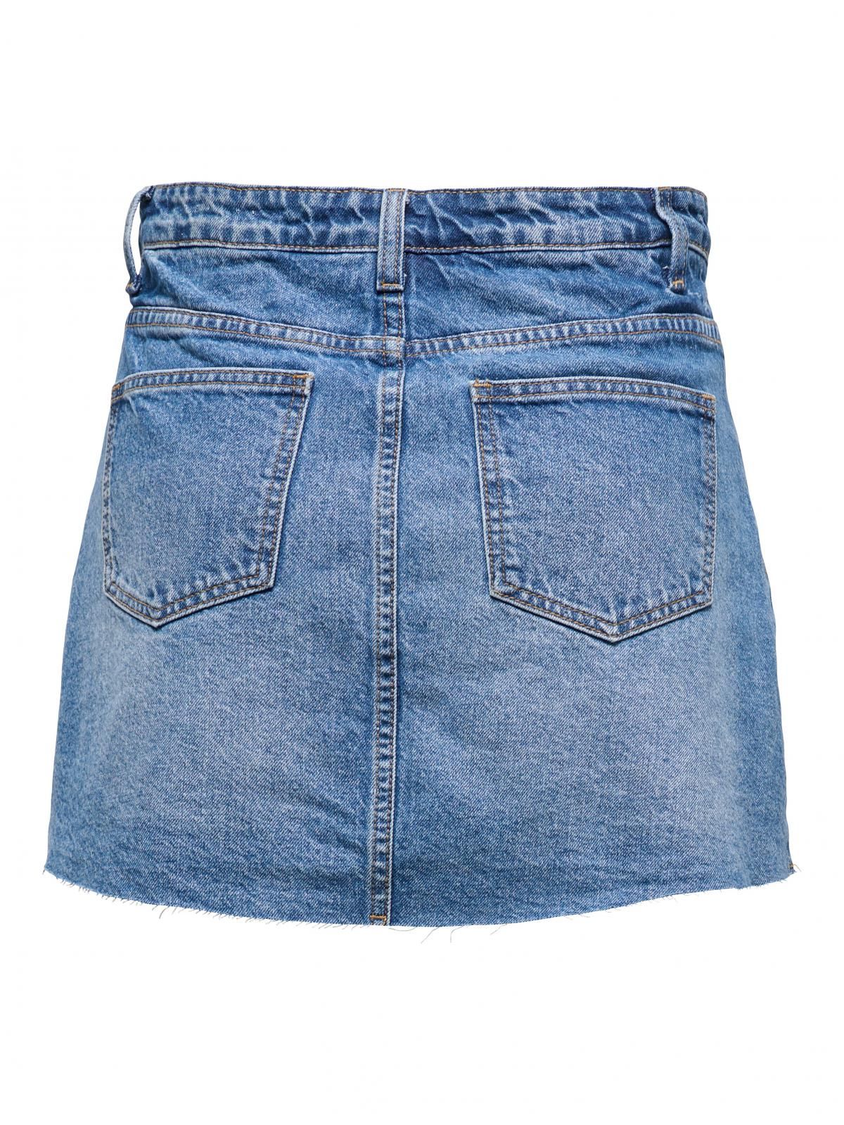 온리 데님 플리츠 미니 스커트 15345569_2116 BLUE / LIGHT BLUE DENIM - 상세 이미지 4