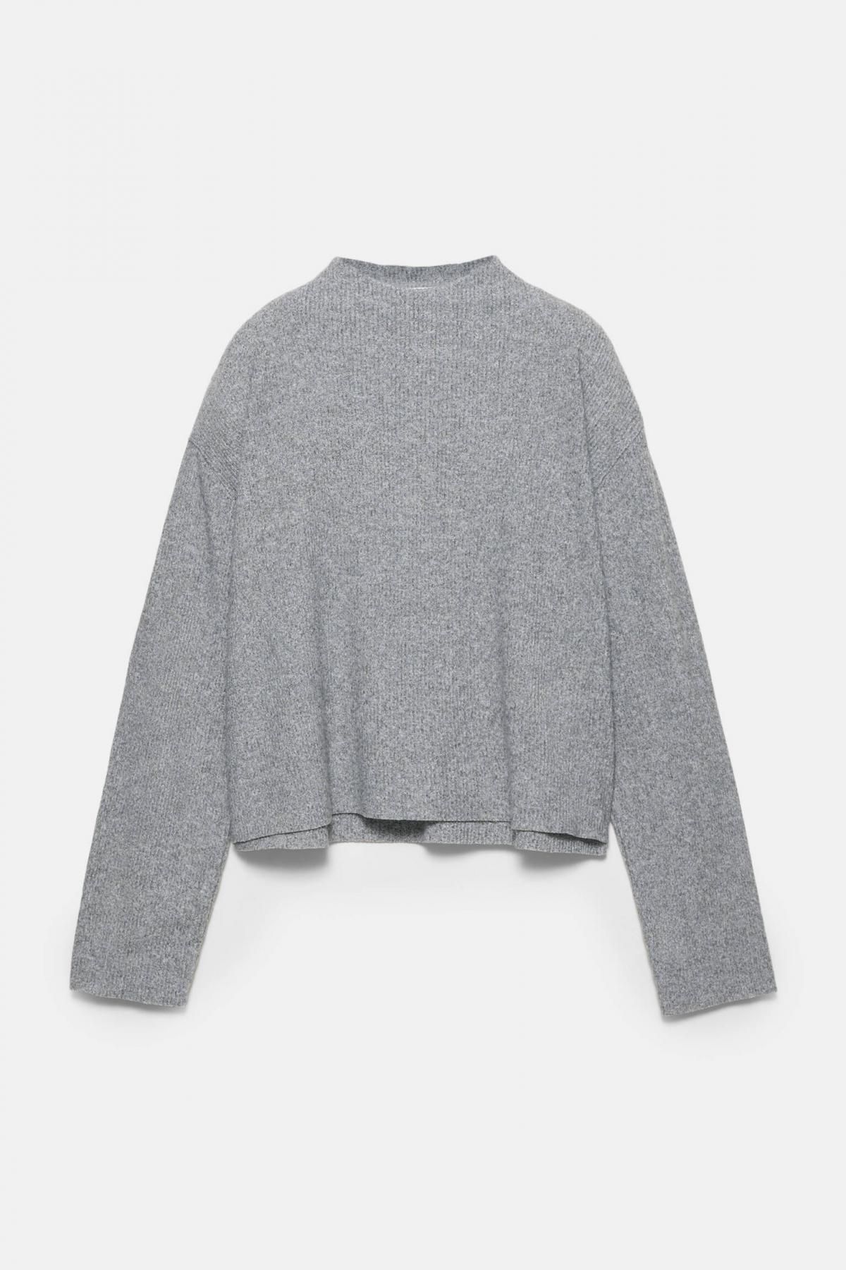 풀앤베어 소프트 니트 긴팔 티셔츠 라이트그레이 3230/305 GREY - 상품 이미지