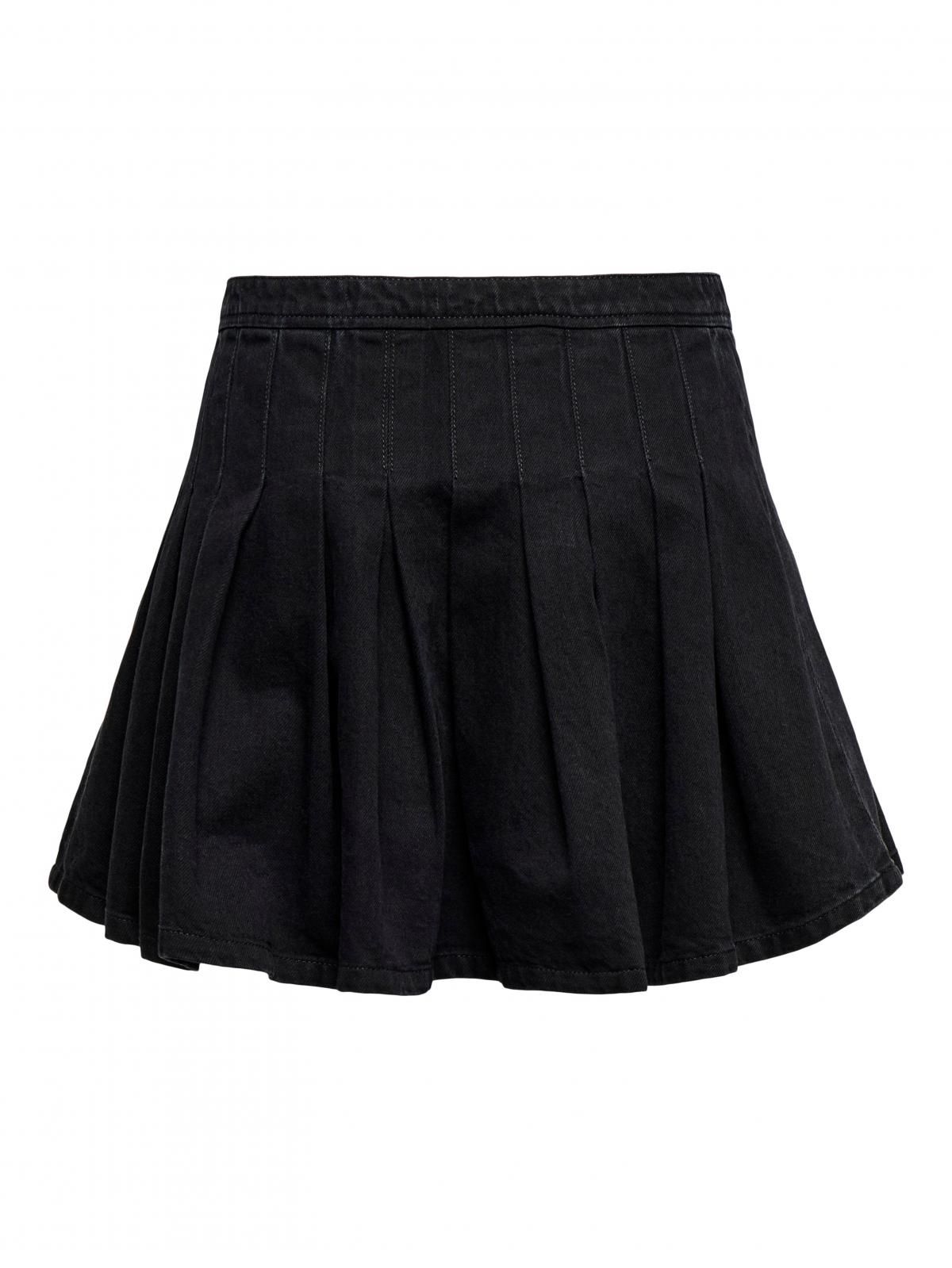 온리 플레어 미니 스커트 블랙 15357985_8183 BLACK / WASHED BLACK - 상세 이미지 4