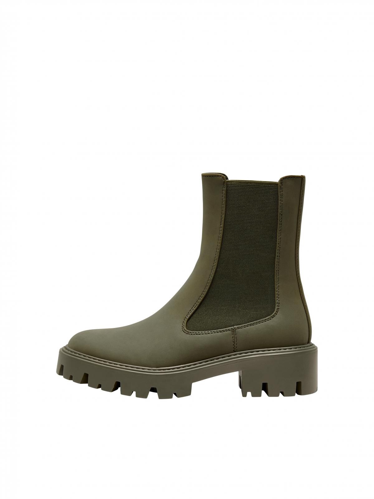 온리 트렌디 첼시 롱샤프트 미드솔 부츠 15304868_1698 GREEN / FOREST GREEN - 상품 이미지