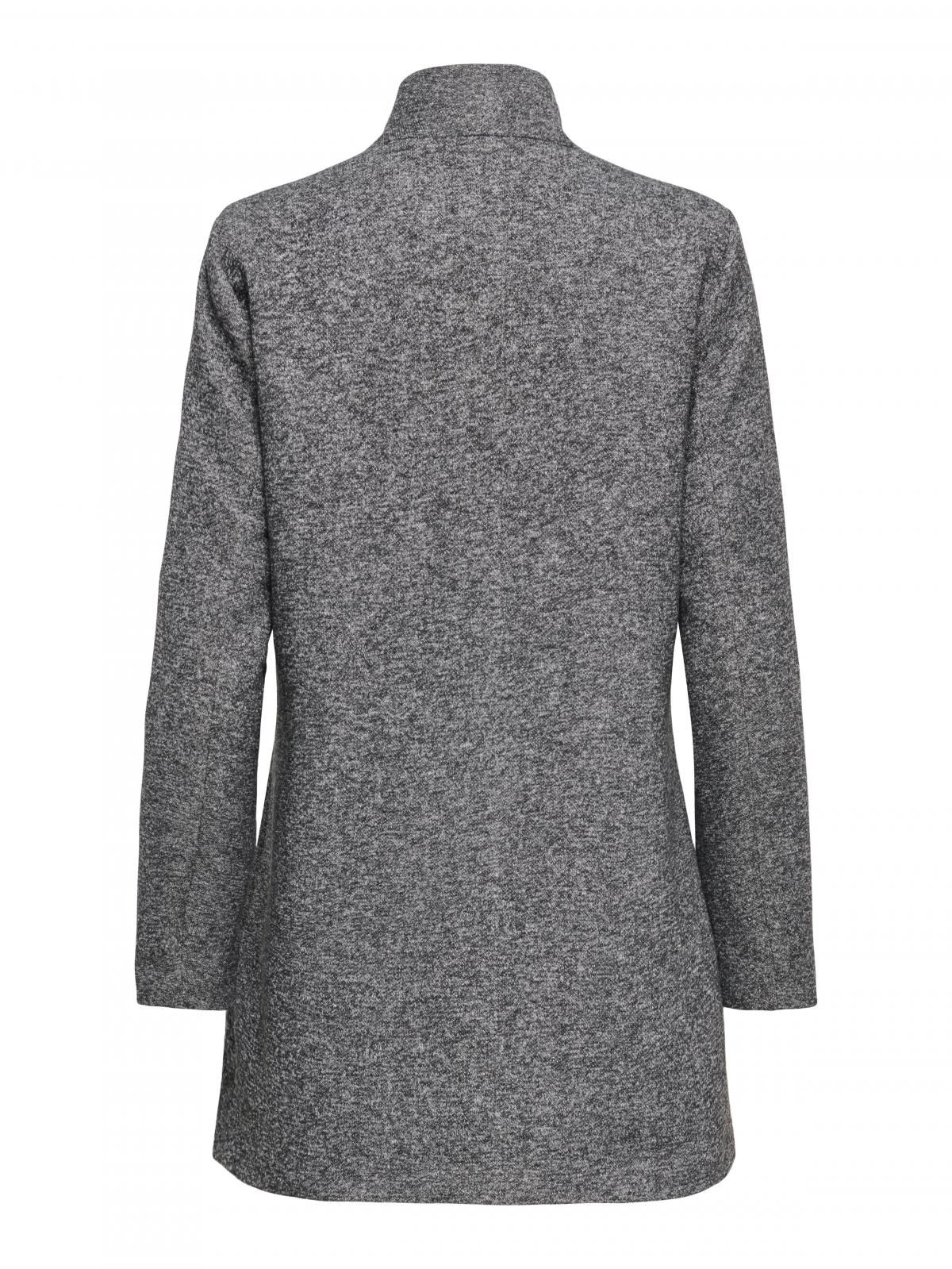 온리 테크니컬 하이넥 더블버튼 롱코트 15321868_2383_1106900 GREY / DARK GREY MELANGE - 상세 이미지 4