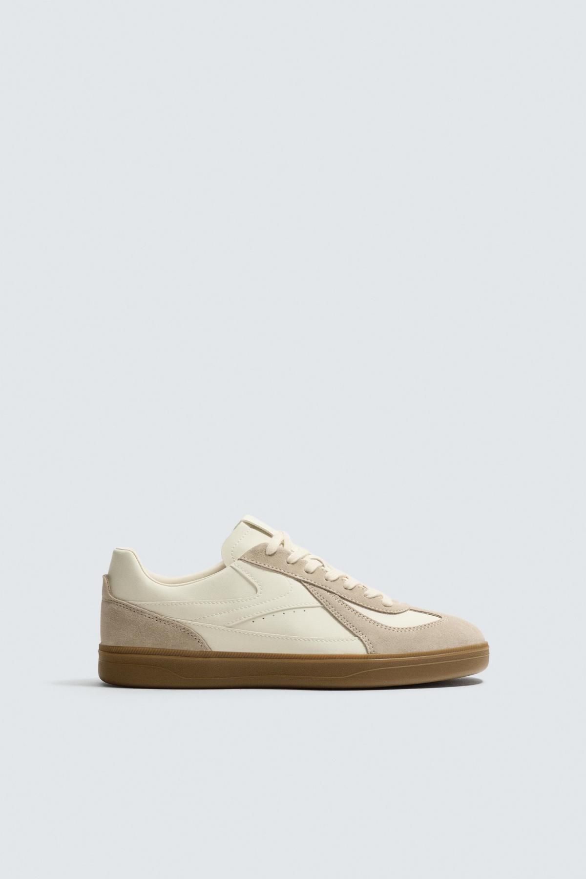 자라 레트로 베이직 스니커즈 배색솔 2289/620 WHITE - 상품 이미지
