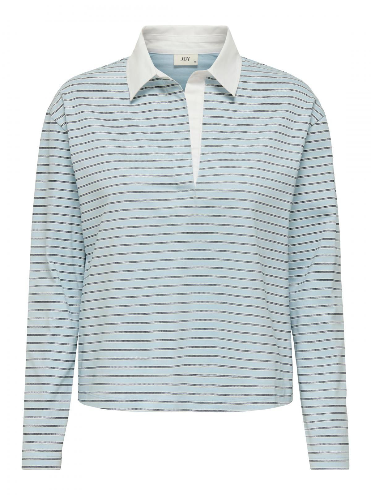 제이디와이 스트라이프 카라 긴팔 셔츠 15354378_1243_1208353 BLUE / CASHMERE BLUE - 상세 이미지 3