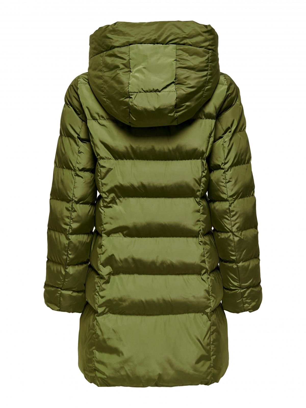 온리 테크니컬 방풍 하이넥 롱 후드 패딩코트 15304782_2009 GREEN / WINTER MOSS - 상세 이미지 4