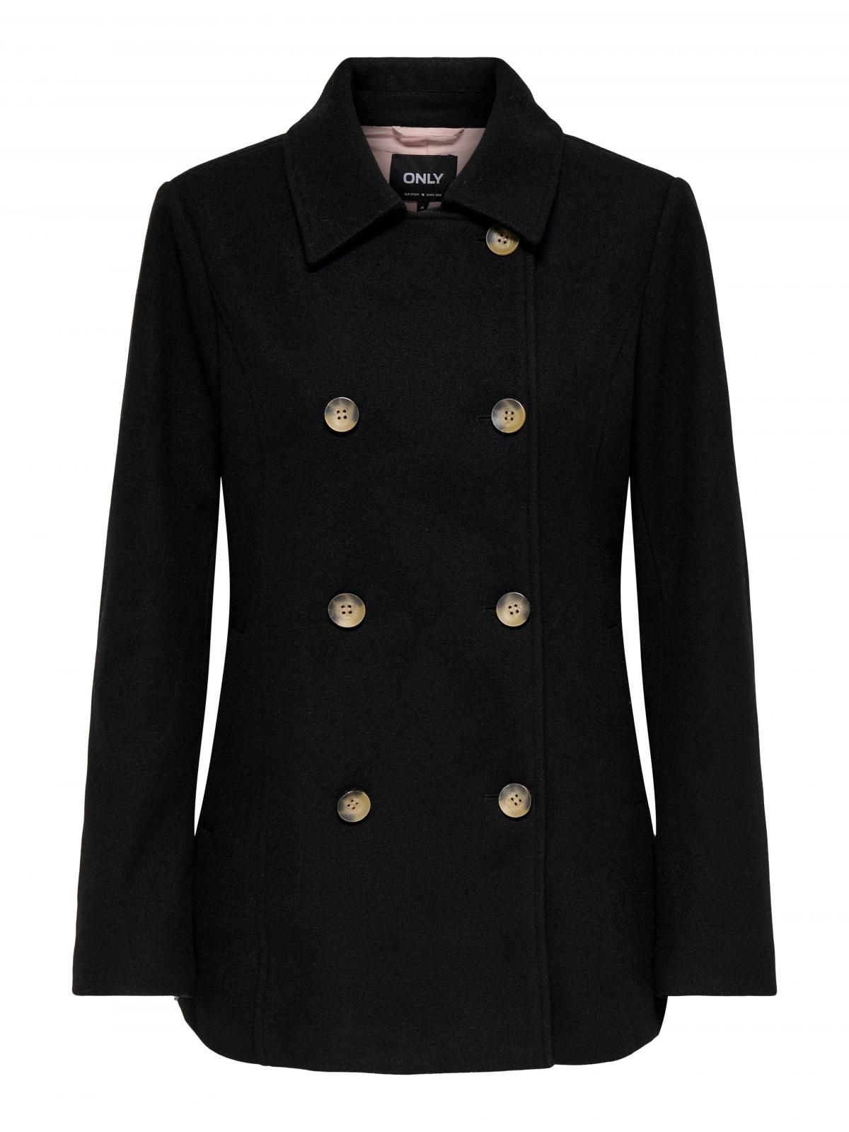 온리 클래식 더블코트 벨티드 블랙 15349215_2161 BLACK / BLACK - 상세 이미지 3