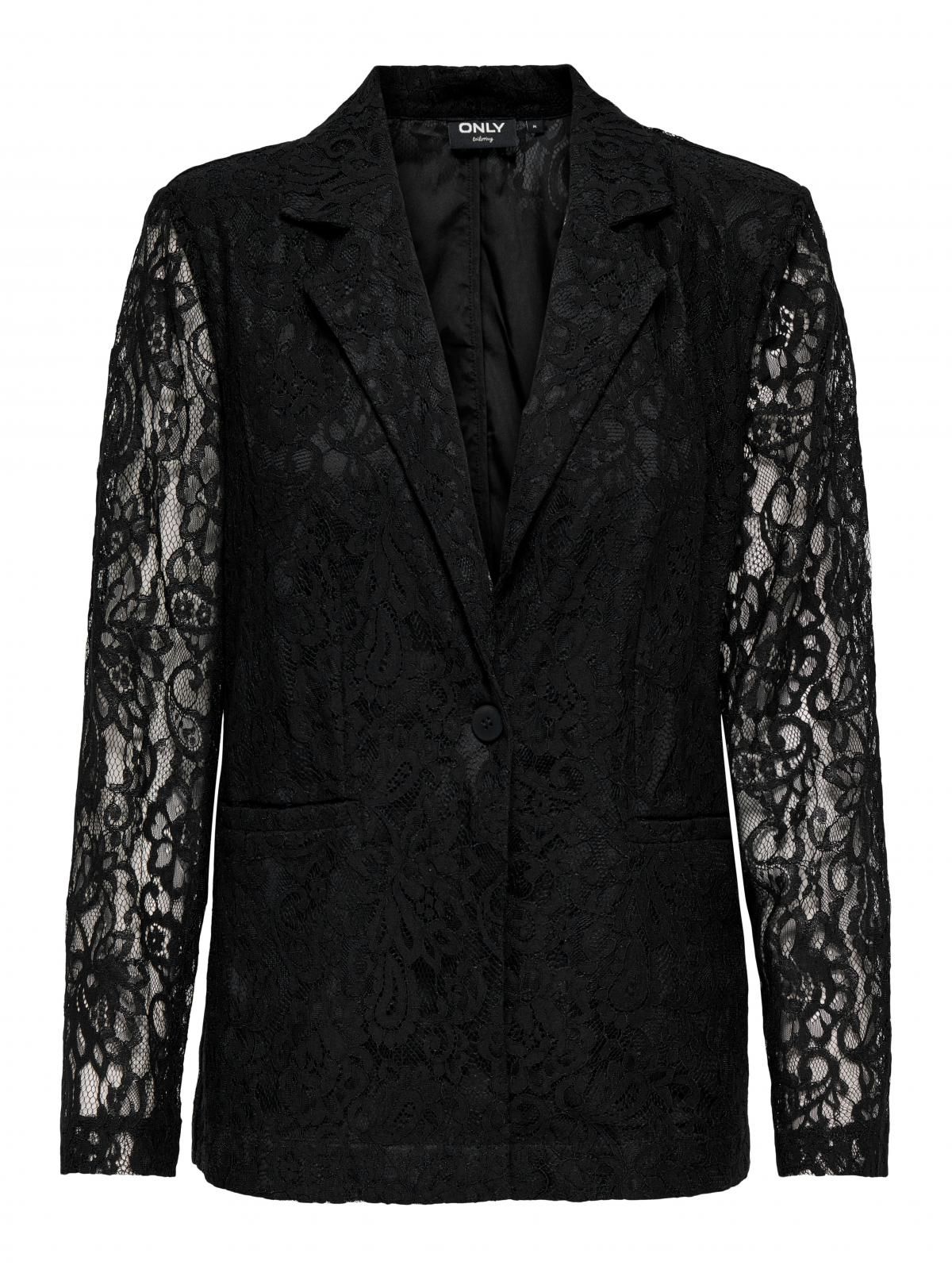 온리 테크니컬 레이스 블랙 테일러드 재킷 15358419_2161 BLACK / BLACK - 상세 이미지 3