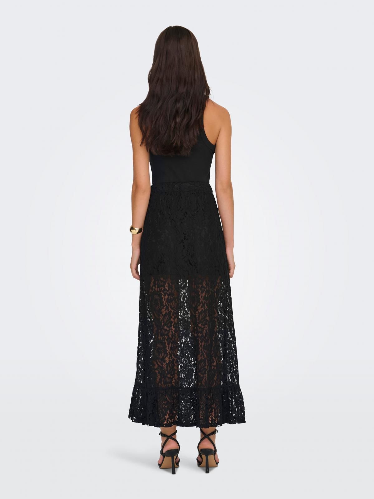 제이디와이 레이스 엘라스틱 롱 스커트 15361647_2161 BLACK / BLACK - 상세 이미지 2