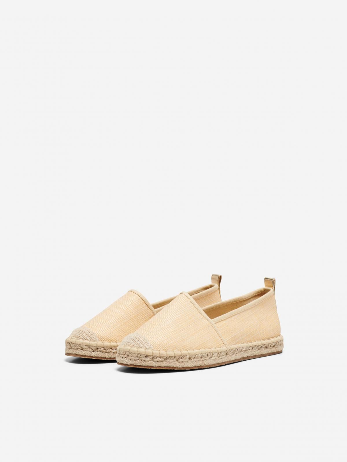 온리 에스파드리유 캔버스 플랫슈즈 15320203_221 WHITE / BEIGE - 상세 이미지 5