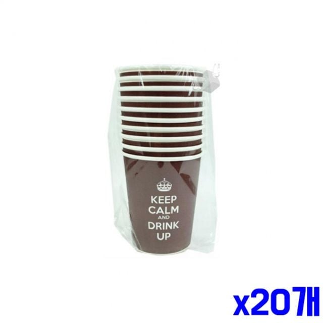 테이크아웃 일회용 종이컵(300ml) 10p x20개 커피컵 - 메인 이미지