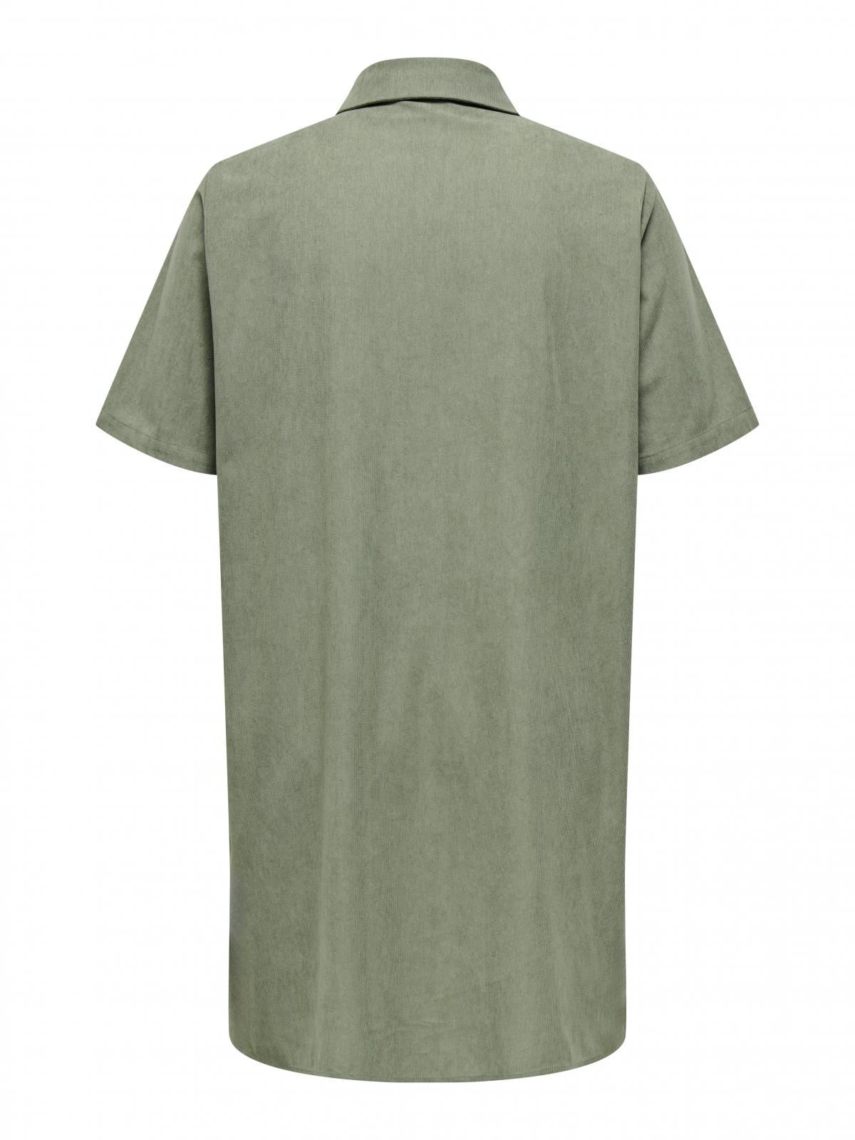 온리 코듀로이 셔츠 미니 원피스 15372840_4263 GREEN / KALAMATA - 상세 이미지 4