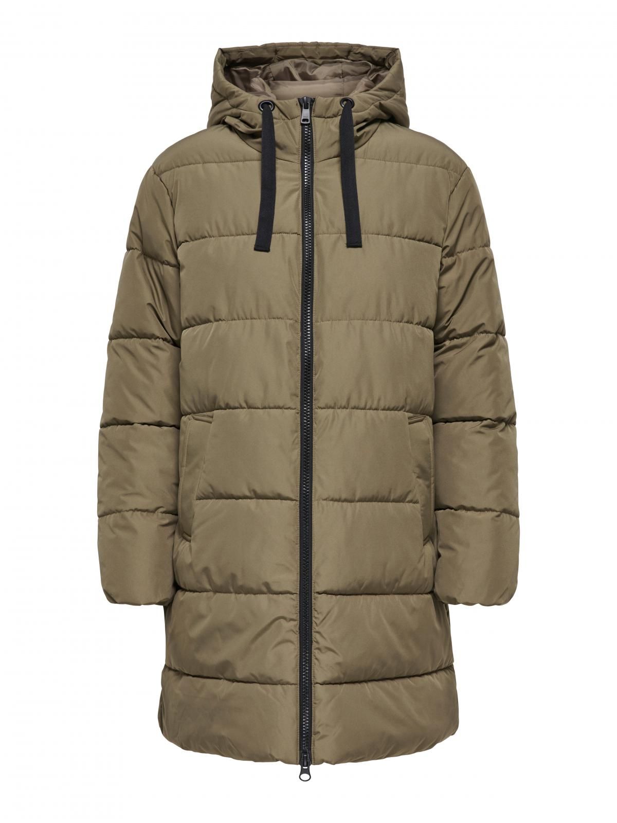 온리 테크니컬 후드 롱 패딩 코트 15359695_189 GREY / STONE GRAY - 상세 이미지 4