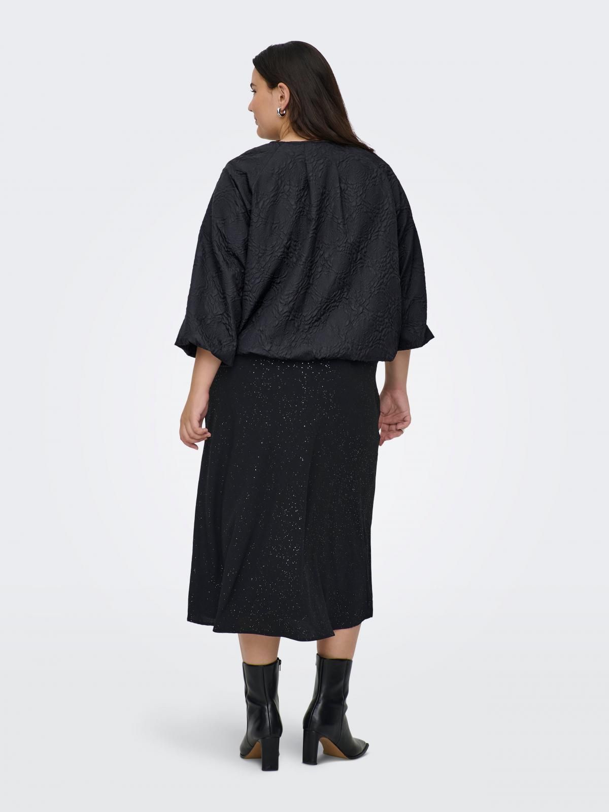 온리 빅사이즈 테크니컬 베이스볼 집업 재킷 15356972_2161 BLACK / BLACK - 상세 이미지 2