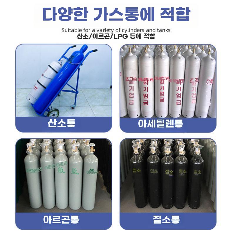 실린더 가스통 운반대 가스병 운반용 손밀이형 카트 두꺼운 카트 - 10인치 휠 - 상세 이미지 4