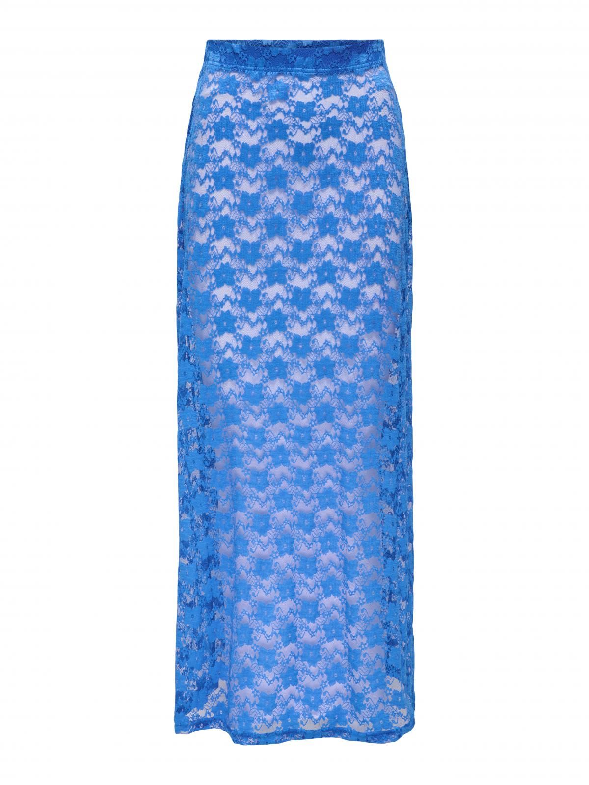 온리 레이스 롱 와이드 스커트 블루 15358221_1280 BLUE / STRONG BLUE - 상세 이미지 3